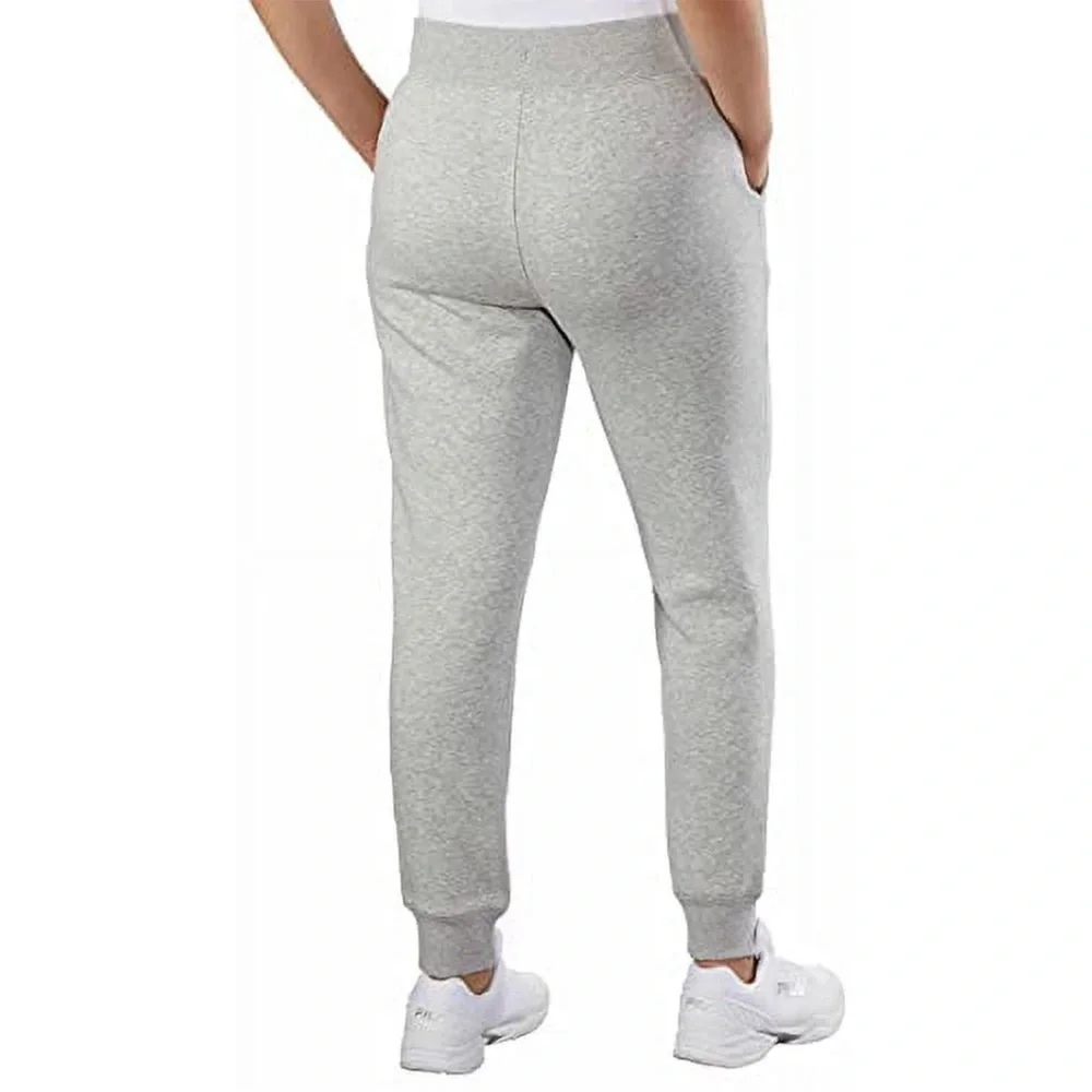 NWT Fila Ladies Fleece Jogger Gray Large Side‎ Pockets Ribbed Waistband & Cuffs